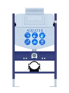 Комплект SET AQUATEK ЛИБРА T-TDI002 унитаз с инсталляцией кнопкой и сиденьем микролифт