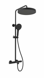 Душевая система с термостатом AltroBagno Bilancia 030430 NeOp черный матовый