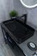 Раковина Gid BL9396 53346 накладная черная глянцевая 60x34x11