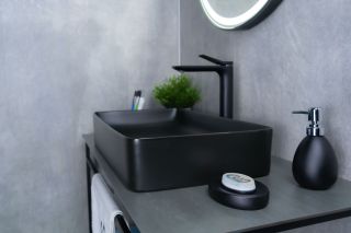 Раковина Gid Bm9396 53344 накладная черная матовая 60x34x11