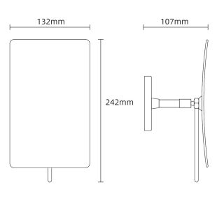 Зеркало косметическое Boheme золото 506-G