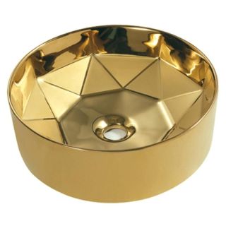 Раковина накладная Boheme золото 864