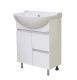 Напольная тумба под раковину Misty Амур с двумя ящиками 60см белый