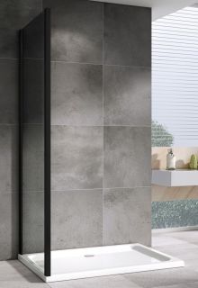 Душевая перегородка ABBER Schwarzer Diamant 100см чёрный S100B