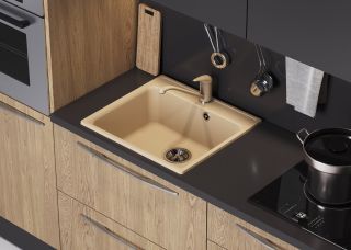 Мойка кухонная Polygran Quartz Bond-530 688247 туман