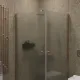 Душевой уголок на монопетле by Deonria U-90-89-6-S-BR1 90x89см бронза/сатин