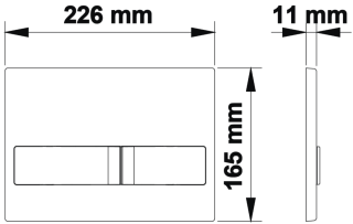 Кнопка смыва Berges Novum soft touch белый 040014