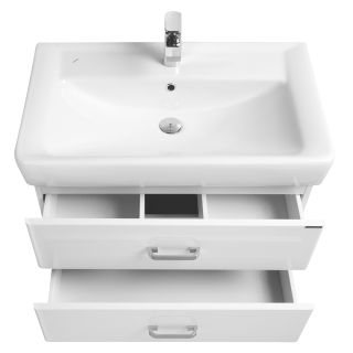 Тумба под раковину Акватон Америна 80см белый 1A137701AM010