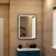 Зеркало с подсветкой Art&Max Genova 60x80см чёрный AM-Gen-600-800-DS-F