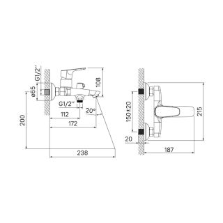 Смеситель для ванны IDDIS Zodiac хром глянцевый ZODSB02i02WA