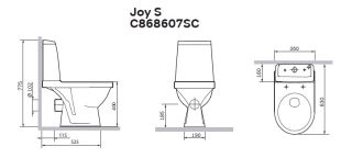 Унитаз напольный Am.Pm Joy S C868607SC с микролифтом