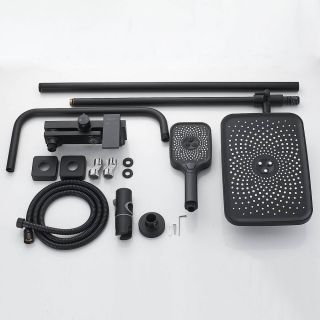 Душевая стойка Shevanik S9636H чёрный