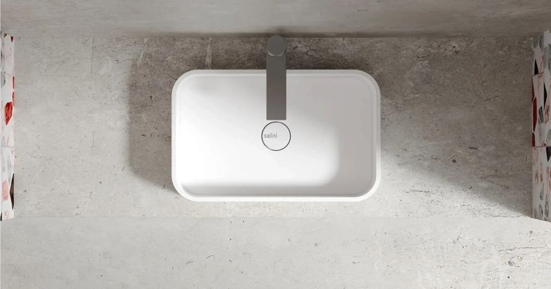 Накладная раковина Salini Callista 01 S-Stone 1101204SMRH 55см RAL снаружи