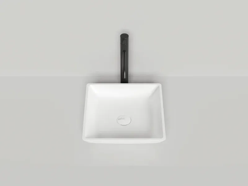 Накладная раковина Salini Callista 04 S-Stone 1101208SM 38см белый матовый