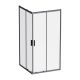 Душевой уголок Am.Pm Gem W90G-403-100100-BT 100x100 см без поддона чёрный матовый