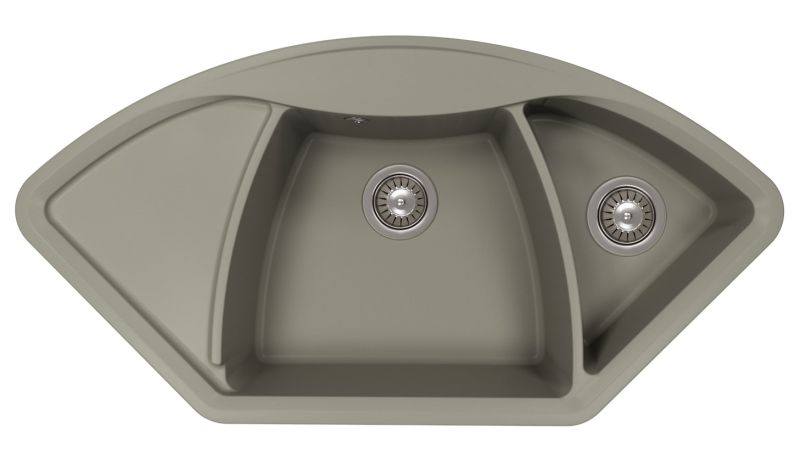 Кухонная мойка Florentina Гави серый шёлк