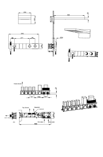 Душевой комплект Boheme Zodiac 133-NB с термостатом брашированный никель