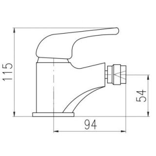 Смеситель для биде Rav Slezak Sazava SA344.5 хром