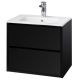 Тумба под раковину Акватон Римини 60см чёрный глянец 1A226601RN950