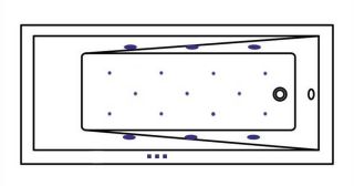Гидромассажная ванна Whitecross Wave Slim 0111.160080.100.RELAX.CR 160x80см Relax хром