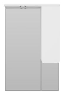 Зеркальный шкаф с подсветкой Misty Чегет 65см правый белый