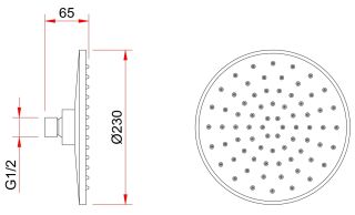 Душевой комплект Berges Nardis 3R чёрный матовый 071008