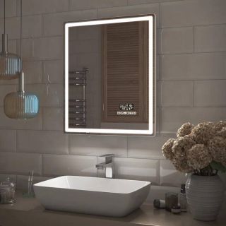 Зеркало с подсветкой Vigo Geometry Media voice 044 60 см