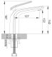 Смеситель для раковины Rose R3901F белый/хром