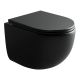 Подвесной унитаз Ceramica Nova UP CN4007MB безободковый чёрный матовый