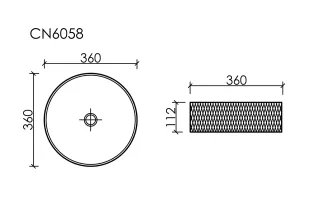 Раковина Ceramica Nova Cristal CN6061 36см розовый