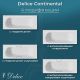 Ванна чугунная Delice Continental DLR230613-AS 170x70 с антискользящим покрытием