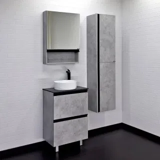 Тумба с раковиной Comforty Эдинбург 00-00004767 60 см Бетон светлый