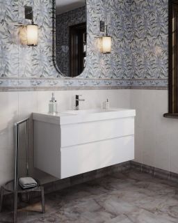 Тумба под раковину Kerama Marazzi Cubo CUB.100.2\WHT.M 100 см белый матовый