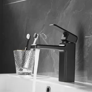 Смеситель для раковины Shevanik S8801H чёрный