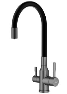 Смеситель для кухни Raglo R81.64.09 с подключением фильтра графит