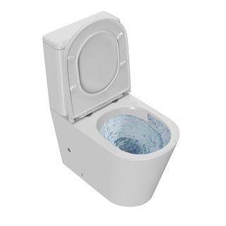 Унитаз напольный Point Сатурн PN42901 безободковый белый