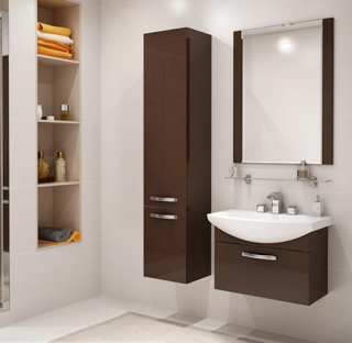 Тумба под раковину Акватон Ария 65см тёмно-коричневый 1A134001AA430