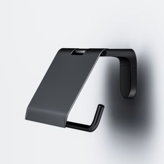 Держатель для туалетной бумаги с крышкой Am.Pm X-Joy чёрный матовый A84341422