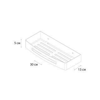Полка прямоугольная одноэтажная Fixsen Hotel золото-сатин (FX-31003P)