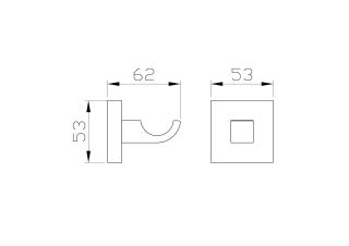 Крючок для ванной Wonzon & Woghand Polo WW-8915-BN брашированный никель