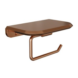 Держатель для туалетной бумаги с полочкой Knotlor PH103RB, бронза