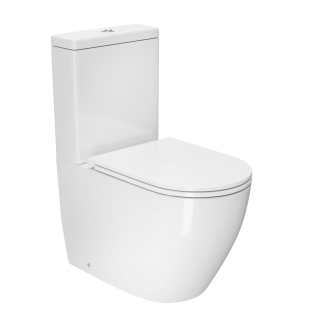 Унитаз-компакт DQ Matrix DT1397016 безободковый белый