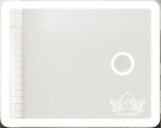 Зеркало с подсветкой и косметической линзой Art&Max Latina 100x80см AM-Lat-1000-800-DS-F-X3