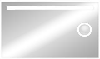 Зеркало с подсветкой Continent Eldorado ЗЛП919 с увеличительной линзой 100см