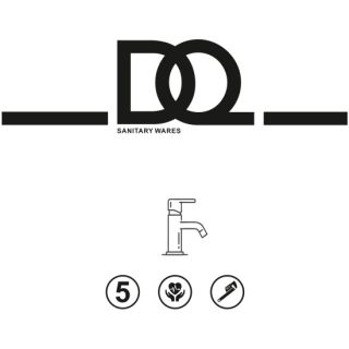 Смеситель для раковины DQ Bonn мат.золото (DA1702107)