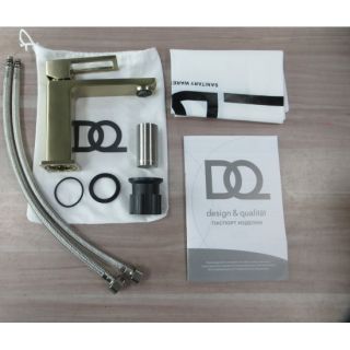 Смеситель для раковины DQ Dortmund мат.золото (DA1712107)