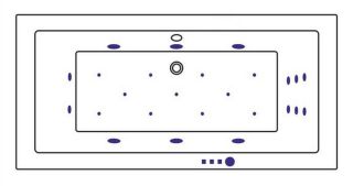Гидромассажная ванна Whitecross Savia Duo 0103.170080.100.ULTRA.BR 170x80см Ultra бронза