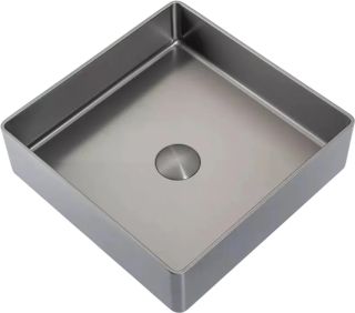 Накладная раковина Gappo GX201-9 36 см оружейная сталь