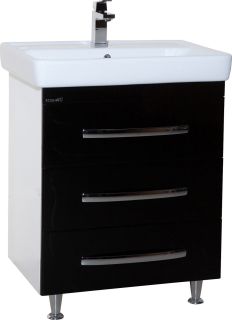 Тумба под раковину Bellezza Рокко 60см чёрный 00000010155