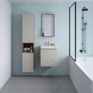 Тумба под раковину Бриклаер Кристалл 4627125416910 50 см латте